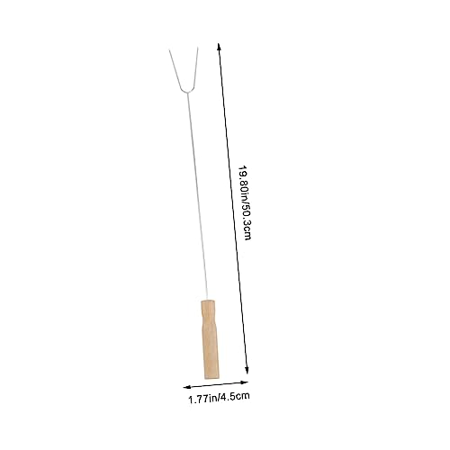 Fourchette à rôtir barbecue avec manche accessoire stable HEMOTON 15pcs - 3