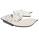 Fuchswanduhr: hergestellt aus tollem holzmaterial, ist die wanduhr praktisch für sie und kann lange verwendet werden, wanduhr