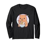 Photo Gallery capibara mangiare ramen kawaii cibo giapponese uomini donne bambini maglia a manica Photo Gallery capibara mangiare ramen kawaii cibo giapponese uomini donne bambini maglia a manica