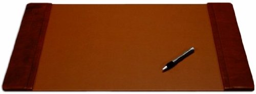 Leather 25x17 Desk Pad with Side Rails