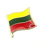  Pin de bandera de Lituania Báltico de metal esmaltado, Metal