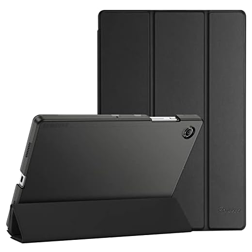 ProCase for Galaxy Tab A8 10.5 Case, Slim Stand Hard Back Shell Protective Smart Cover Case for Galaxy Tab A8 10.5 Inch 2022 SM-X200 X205 X207 -Black