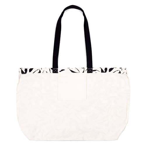 Image of kate spade new york Canvas Tote Bag for Women, Cute Bag for Work, Teacher, Beach, Book Tote with Pocket