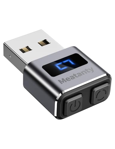 meatanty Kleine metalen muis – Ondetecteerbare USB-muisbeweging – Met display – 3 modi – Muisbewegingsapparaat – Tuimelschakelaar voor computer/pc/computer