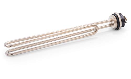 Camco 02583 4500W 240V Screw-In Foldback Water Heater Element-Low Watt Density, Silver/Pewter #TOP1