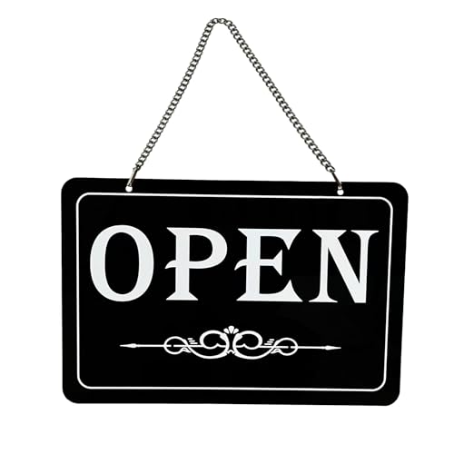 OPEN CLOSED 両面用 店舗用看板 英語 オープンクローズ看板 営業中 準備中 札 プレート 30×20CM アクリル 厚さ3MM