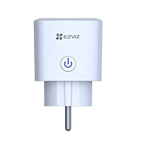 EZVIZ T30 Smart Wi-Fi Connected Socket 10A Mini Smart Outlet Funziona con Android iOS Alexa, Funzione Timer, Controllo app, Bianco