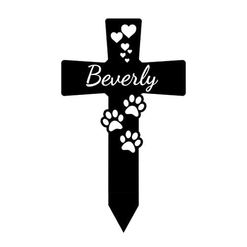 SSRUI Marqueurs funéraires personnalisés pour animaux de compagnie, plaques de pierres tombales en métal, cadeaux personnalisés pour perte d'animaux, cadeaux commémoratifs pour animaux de compagnie