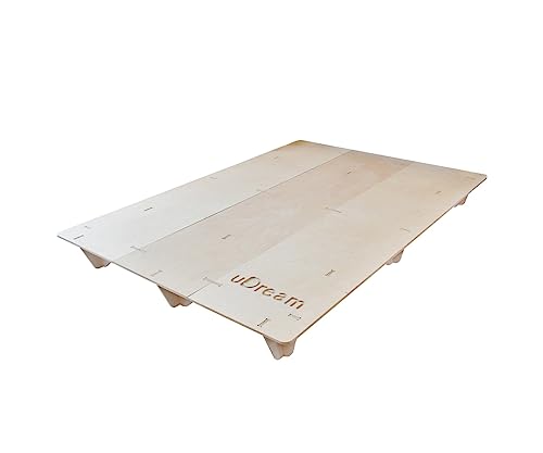Opiniones y reviews de Cama Quinsai que Puedes Comprar On-line. 39 uDream Base de Cama (Matrimonial/Queen Size) Madera de Abedul Natural, Fácil Ensamble sin Herramientas Marca