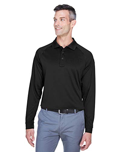 Men's Advantage Snag Protection Plus Long-Sleeve Tactical Polo XL BLACK