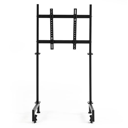 Anman Racing Pro Visualizer Display Stand Fit for Round Tube Racing Simulator Cockpit,Supports 24 to 55 Inch Screen Monitor Mount Bracket, Adjustable Stable Sim Monitor Stand