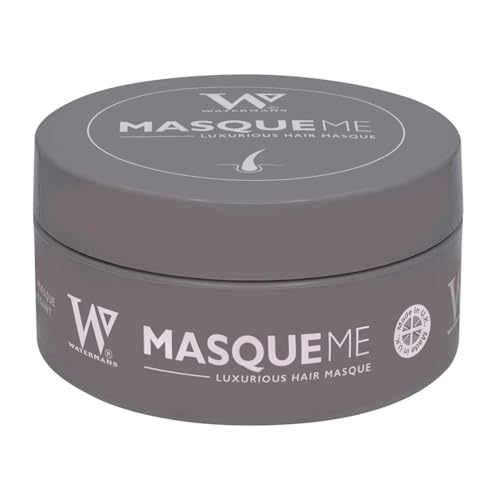 Watermans 8-1 Haarmaske Äußerst nährende Haarmaske mit Arganöl, Koffein, Rosmarin & B3 B5, B6, C,E und tiefenwirksame Pflege für die Haare - VEGAN