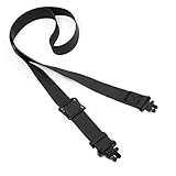 HUNTPAL Rubber Gun Sling with Swivels, T...
