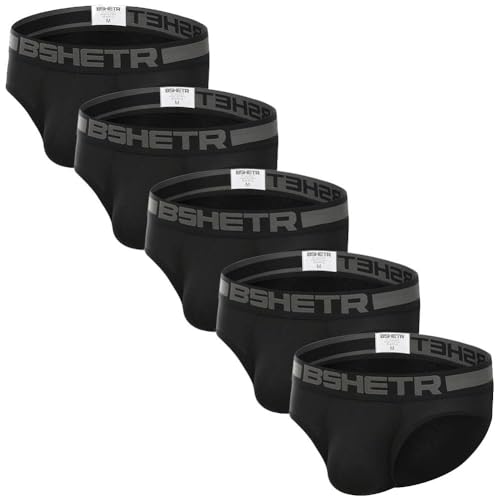 Men's Underwear Briefs 5-Pack Cotton Low Rise Multi Color Soft Underpant