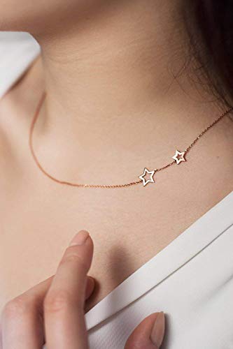 Two Sideways Stars Necklace Two Sideways Stars Necklace