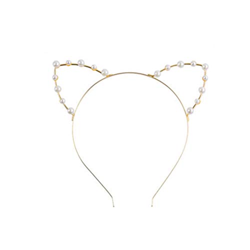 Uyhghjhb Serre-tête avec oreilles de chat et strass Cover