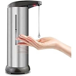 Dosificador Con Sensor Calma Dragon Dispensador jabon Automático, Dosificador, Desinfectante para Manos, Soap Dispenser, con Sensor Automático, electrico Recargable, Evita el Contacto, Antivirus, Tecnológico