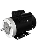 Electric Motor, 1.5HP Air Compressor Motor, Single Phase 3450RPM 56C Frame for Agricultural Machinery General Equipment 5/8' Shaft Diameter TEFC 115/230V