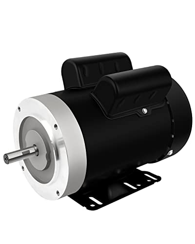 Electric Motor 1.5Hp Single Phase 3450Rpm 56C Frame For Agricultural Machinery General Equipment 5/8"Shaft Diameter Tefc 115/230V #TOP14