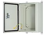 KWONONG Metal Enclosure, IP65 Waterproof Electrical Box for Indoor and Outdoor Projects, Includes Mo