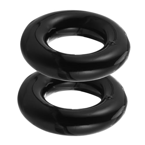 Mobestech 2個 ゴルフスイング練習用加重リング 筋肉記憶トレーニング向け 耐久性クラブ安定化ツール 初心者対応ゴルフ練習器具