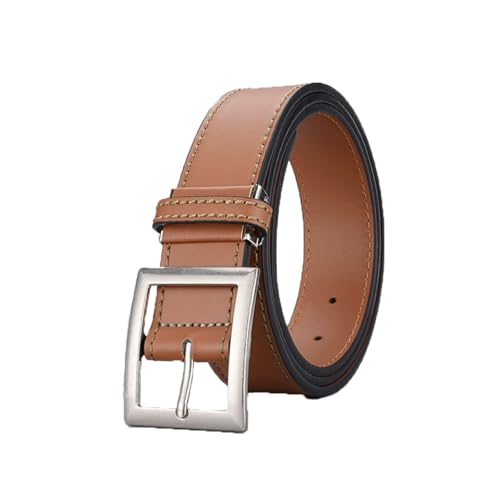 3.8 Cm Wide Men's Belt Alloy Pin Buckle Belt Simple Casual Belt Pu Belt Belt Suitable for Casual Formal