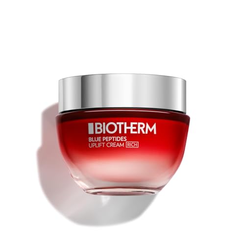 BIOTHERM Blue Peptides Uplift Cream Rich, Crema Viso Antietà, Per Tutti i Tipi di Pelle, Azione Nutriente e Rassodante, Arricchita con Life Plankton e Collagene, 50 ml