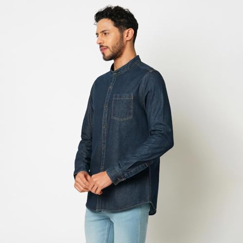 Image of Bombay High Men's Solid Relaxed Fit Shirt