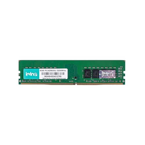 Image of IRVINE 8GB DDR4 2400MHz Desktop RAM for PC | 288-Pin UDIMM | Unbuffered | 1.2V | CL11 | PC4-21300s | High-Performance Memory for Standard & Gaming PCs | 3-Year Warranty