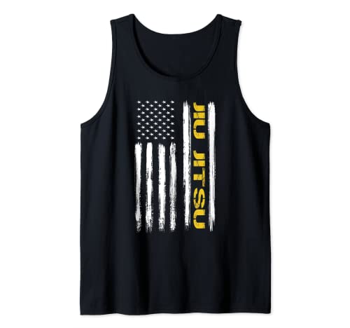 Brasileño Jiu Jitsu Bandera Americana EE.UU. Regalos Deportivos Camiseta sin Mangas