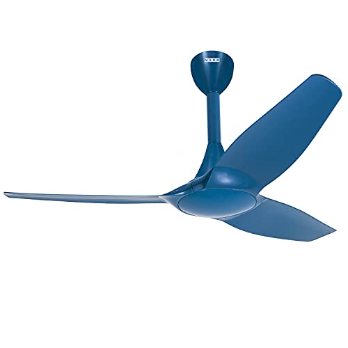 Image of USHA Heleous 1220mm Premium BLDC Ceiling Fan with Rust Free ABS Blades and RF Remote (Imperial Blue)