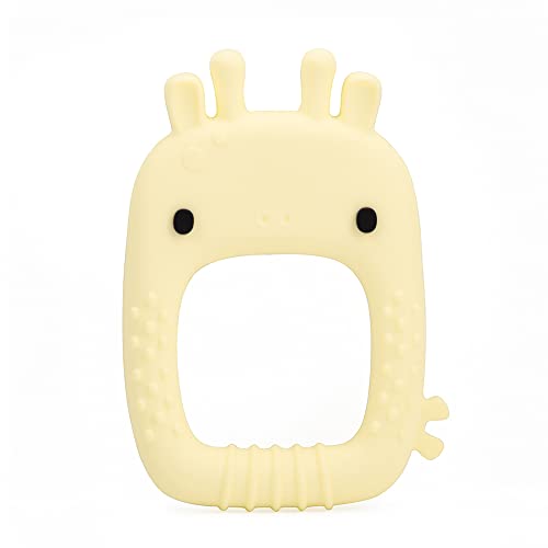 Image of Loulou Lollipop Wild Silicone Baby Teether - Giraffe Yellow