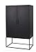 Produktbild osoltus Highboard Schrank Wäscheschrank Cube Stahl schwarz Industrial 145cm Industrie-Stil
