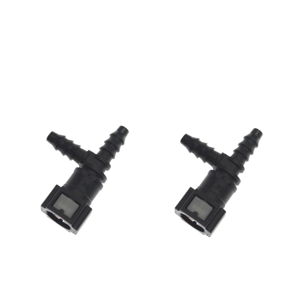Fuel Line Hose Coupler Quick Release Connector 2 5 10x 7.89 ID6 Nylon Hose Tee Coupler Carburetor Part Compatible with(2PCS)