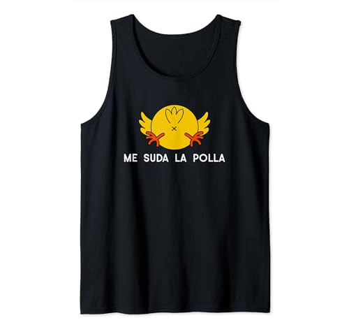 Funny Spanish Saying Me Suda La Polla Tank Top