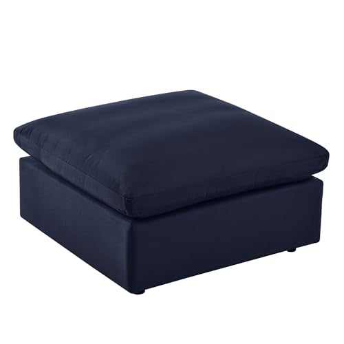 Ergode Commix Overstuffed Outdoor Patio Ottoman - Stylish and Comfortable Seating for Your Patio - Durable and Weather-Resistant - Perfect Addition to Your Outdoor Furniture Collection