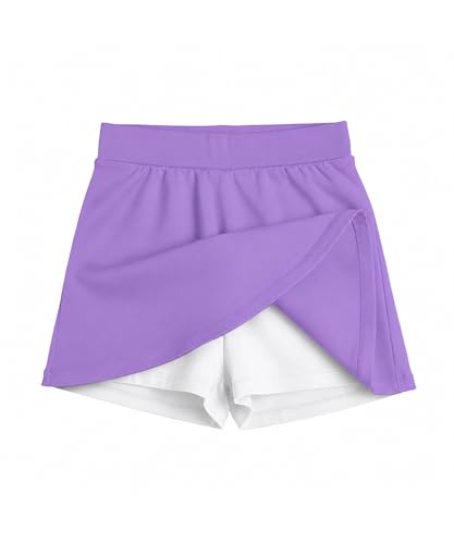 Image of KYDA KIDS Girls 100% Pure Cotton Skater Skirt with Attached Inner Shorts | Ideal for Summer Sports, Play & Casual Wear | Comfortable Fit for Girls Aged 2-16 Years