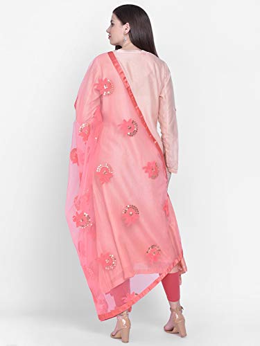 Image of DUPATTA BAZAAR Woman's Embellished Net Dupatta