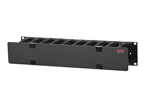 APC Horizontal Cable Manager 2U x 4 Deep Single Sided with Cover