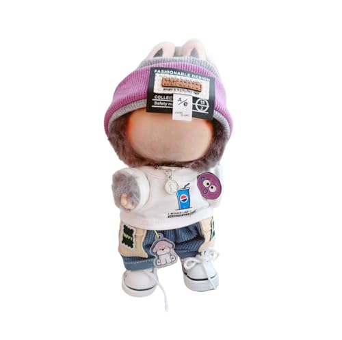 For Labubu Mokoko �� 7�_�Z�b�g �ʂ�����ݗp ���u�u1��� 2��� 3��ڑΉ� 17cm�l�`�̕� �j�b�g�w�b�h�o���h T�V���c �p���c �l�b�N���X �o�b�W �y���_���g �C ���킢�� �g�����h �R�X�`���[�� �����ւ� �l�`�x�r�[�� �Ȑl�`