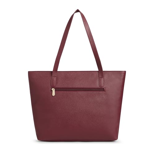 Image of Caprese Tarry 15.6 Inch Laptop Compatible Large Tote Bag for Women | Stylish, Durable, and Spacious with Multiple Compartments, Back Zipper Pocket for Work, Travel, and Everyday Use
