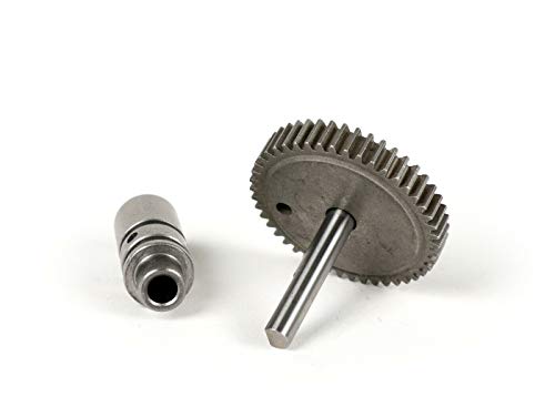 Aespares Vespa Autolube Oil Pump Drive Cog Gear & Shaft Px Pe T5 #TOP2