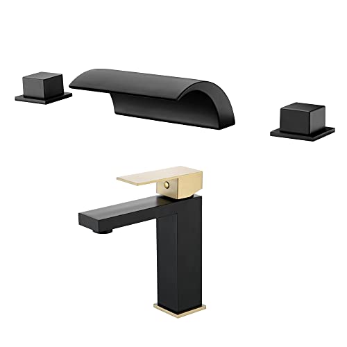 Roman Tub Faucet S2091Dw + Bathroom Faucet S1412-Mg #TOP30