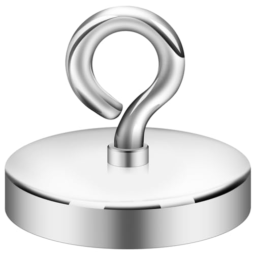 Neosmuk Magnet Stark, 450kg Groß Sehr Starker Magnete, Super Neodym Großer Magnet,Hochleistungsmagnet Ideal für Magnete Fischen.