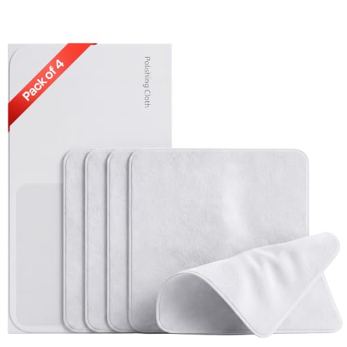 Image of Avlons Premium Gadget Display Polishing Cloth | 0.2 mm Ultra Fine 10 GSM Microfiber, Screen & Lens Cleaning Cloth for Laptop, Mobile, Tablet, Monitor, TV & Camera Lens | Lint Free 4 Reusable Cloth