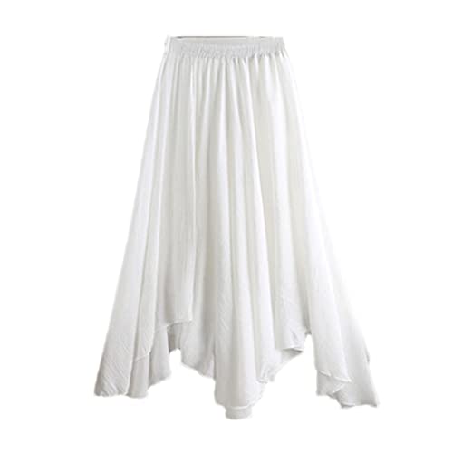 Jupe plissée coton lin : la solution taille unique pour un confort sans serrer