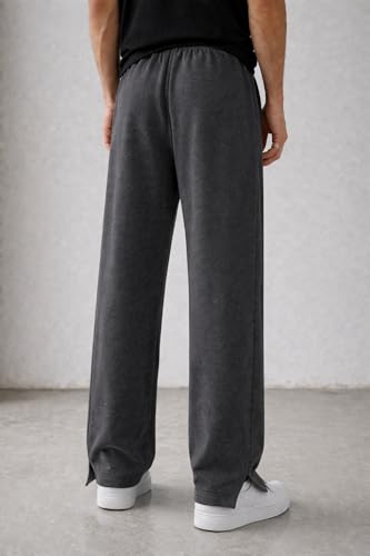 Image of ENDEAVOUR WEAR Men's Baggy Oversized Track Pants | Premium Cotton Rich Fabric | Straight Loose Fit Non-Cuffed | Gym, Streetwear & Casual Comfort Track Pants Lounge Pants