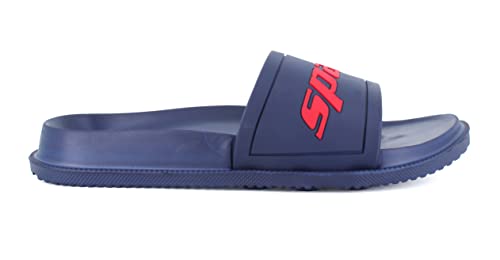 Image of SPARX Men SFG-2101 Navy Blue Red Flip Flops (SF2101G NBRD 0009)