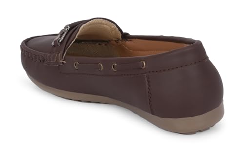 Image of Karaddi Women's Loafers | Cushioned Footbed | Stylish Fashion Moccasins | Comfortable Slip On Formal Loafer for Women | Flexible Style Casual Shoes | Formal Office Wear Shoe