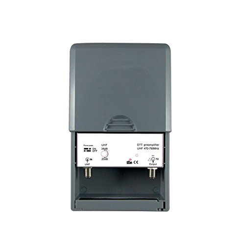 Préamplificateur de mât UHF Signal terrestre TNT Gain Max 38 DB